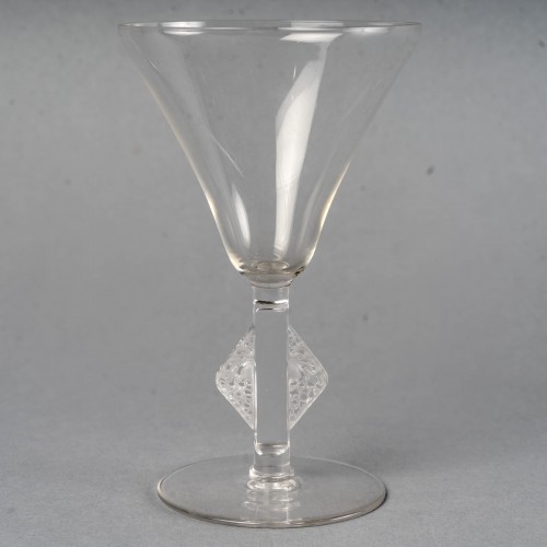 1930 René Lalique - Set Of Tablewares Glasses Savegrne 34 Pces - 