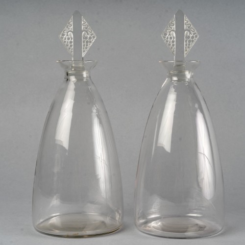 Antiquités - 1930 René Lalique - Set Of Tablewares Glasses Savegrne 34 Pces