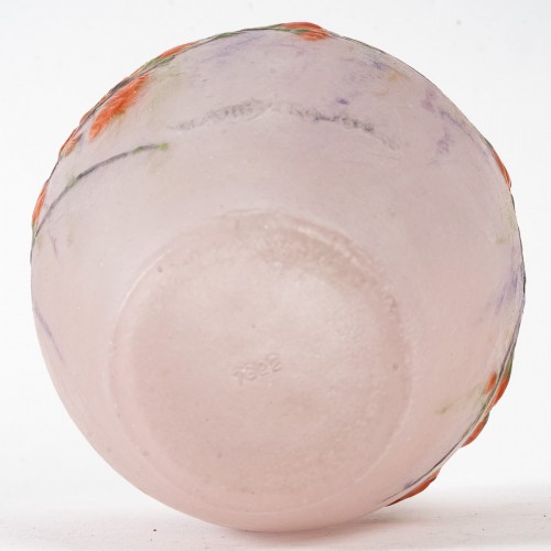 Glass & Crystal  - 1920 Gabriel Argy Rousseau - Vase Fleurs de Pêchers Peach Blossom