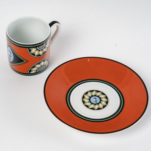 Céramiques, Porcelaines  - Puiforcat - Service à café Pompéi