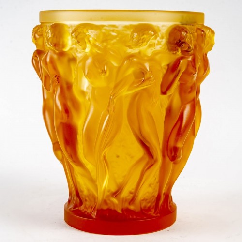 Antiquités - 2007 Lalique France - Vase Bacchantes numéroté - Neuf