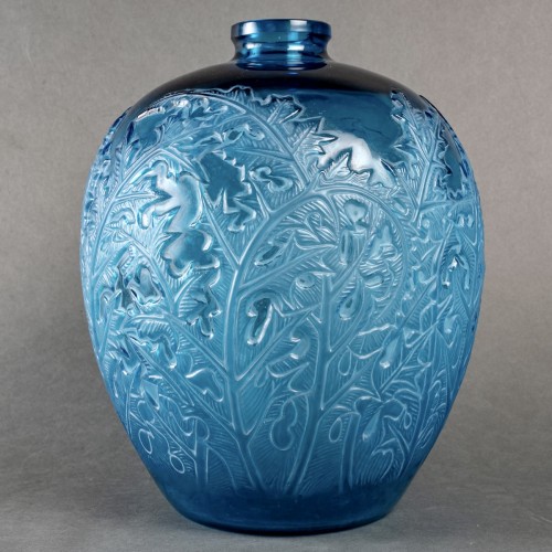 1920 René Lalique - Vase Acanthes - Verrerie, Cristallerie Style Art Déco