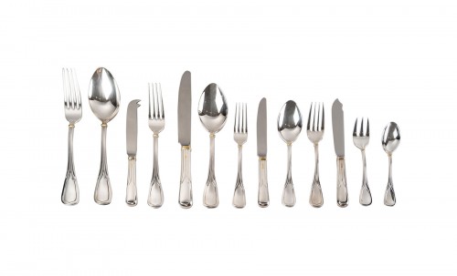 Cartier La Maison Du Prince - Cutlery Flatware Silver Plated 110 Pieces In 