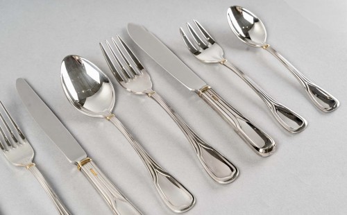 Cartier La Maison du Prince - Ménagère de 110 pièces en métal argenté en coffret - Argenterie et Arts de la table Style 