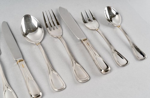 Antique Silver  - Cartier La Maison Du Prince - Cutlery Flatware Silver Plated 110 Pieces In 