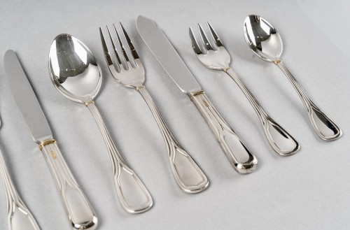Argenterie et Arts de la table  - Cartier La Maison du Prince - Ménagère de 110 pièces en métal argenté en coffret