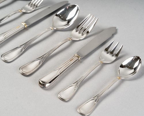 Cartier La Maison Du Prince - Cutlery Flatware Silver Plated 110 Pieces In  - 