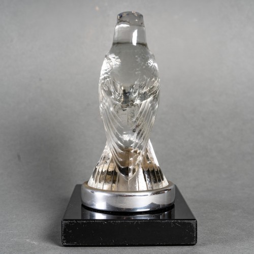 1925 René Lalique - Car Mascot Book End Faucon Falcon - Art Déco