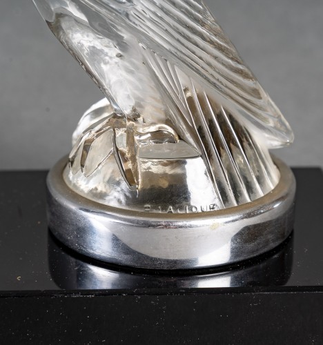 Art Déco - 1925 René Lalique - Car Mascot Book End Faucon Falcon