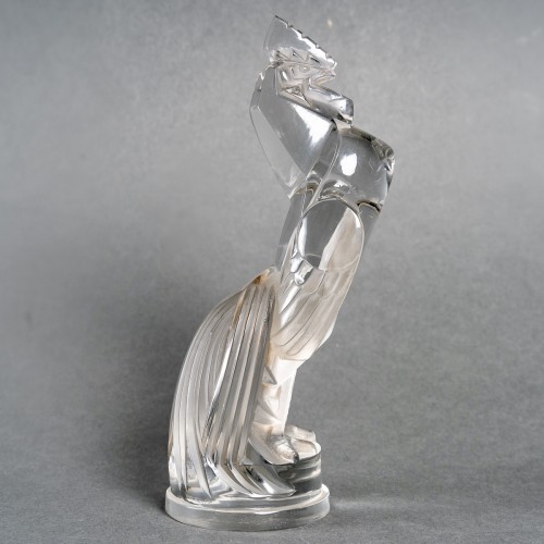 1929 René Lalique - Car Mascot Coq Houdan Rooster - Art Déco