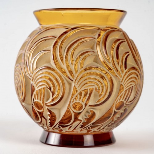 1931 René Lalique - Vase Bresse - Art Déco