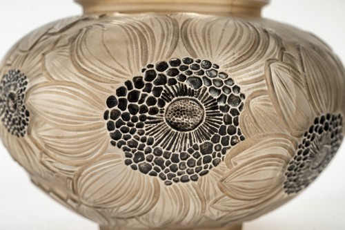 1923 Rene Lalique - Vase Dahlias - Art Déco