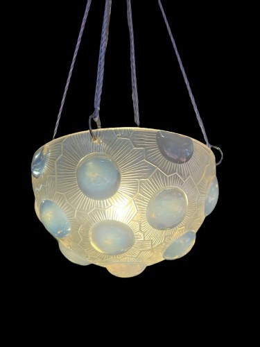 1929 René Lalique Ceiling Light Soleil - Art Déco