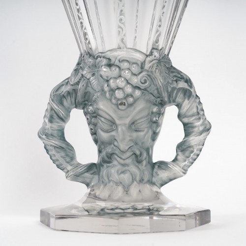1931 René Lalique - Vase Faune - Verrerie, Cristallerie Style Art Déco