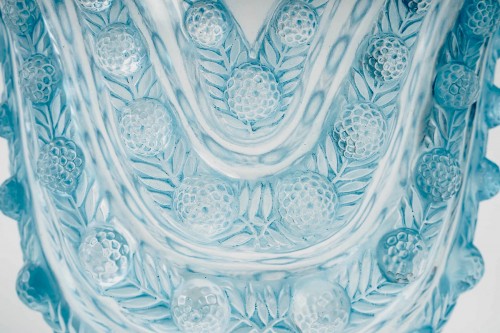 1937 René Lalique - Vase Vichy - Verrerie, Cristallerie Style Art Déco