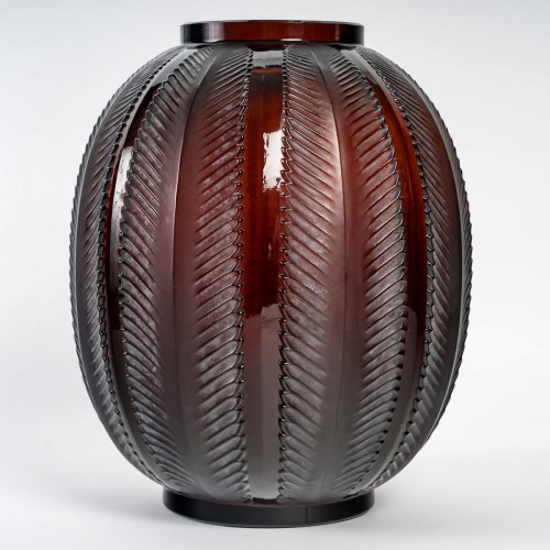 1932 René Lalique - Vase Biskra - Glass & Crystal Style Art Déco