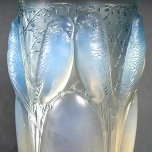 1924 René Lalique - Vase Ceylan - Verrerie, Cristallerie Style Art Déco