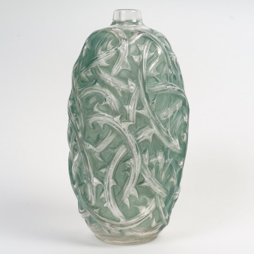 Glass & Crystal  - 1921 René Lalique - Vase Ronces Frosted