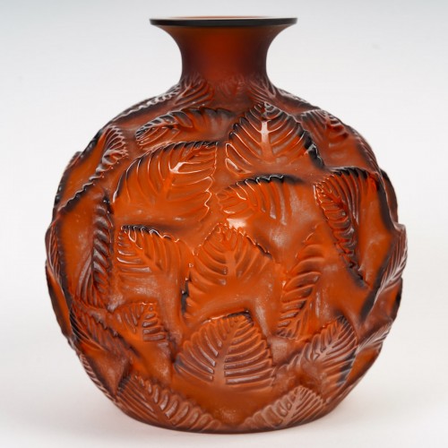 1926 René Lalique - Vase Ormeaux - Verrerie, Cristallerie Style Art Déco