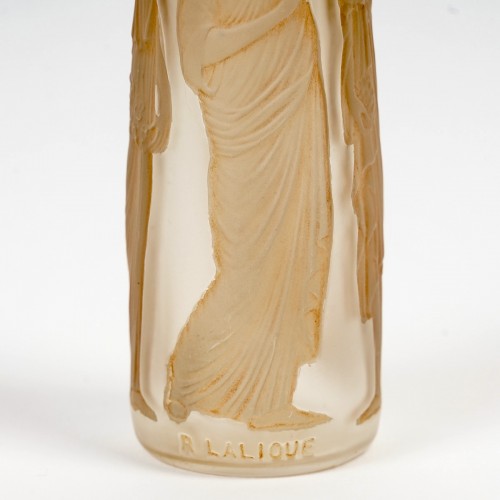 1910 René Lalique - Flacon Ambre Antique - Verrerie, Cristallerie Style Art Déco