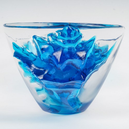 1950 Marc Lalique - Bowl Vase Haiti  - 