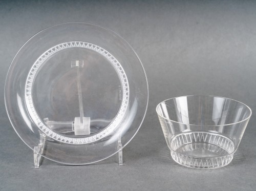 1933 René Lalique - Service Bourgueil - Verrerie, Cristallerie Style Art Déco