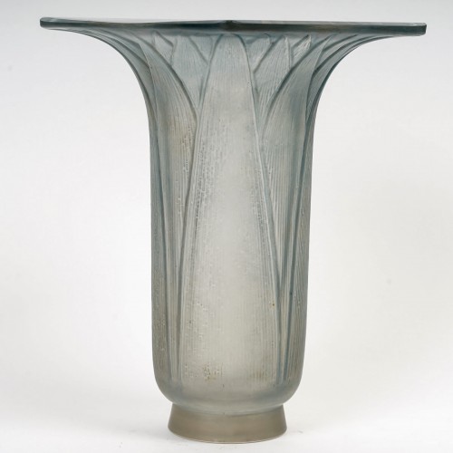 1920 Rene Lalique - Vase Lotus - Glass & Crystal Style Art Déco