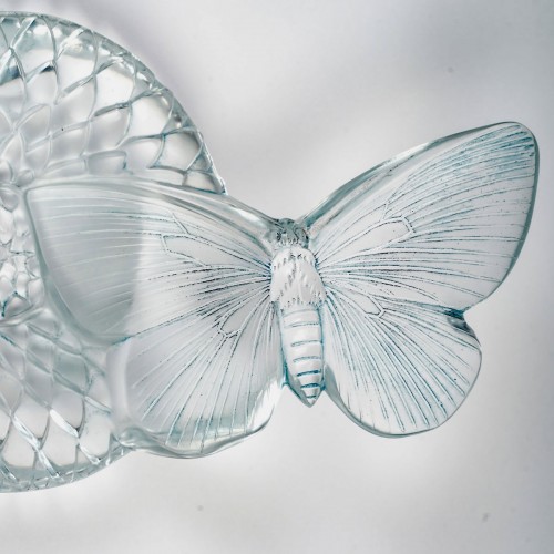 1931 René Lalique - Ashtray Dahlia et Papillon - Art Déco