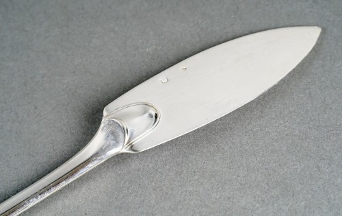  - Puiforcat - Cutlery Flatware Set Louvois Sterling Silver - 96 Pieces