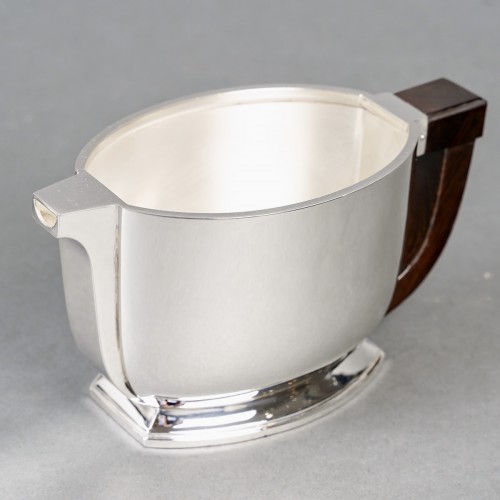 Antiquités - 1934 Tetard Frères - Tea And Coffee Service Sterling Silver and Rosewood