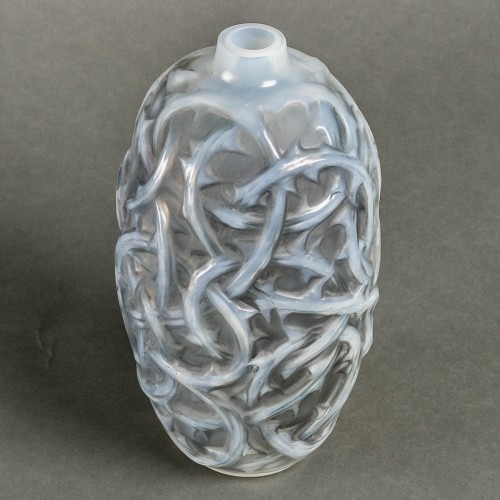 1921 René Lalique - Vase Ronces - Verrerie, Cristallerie Style Art Déco