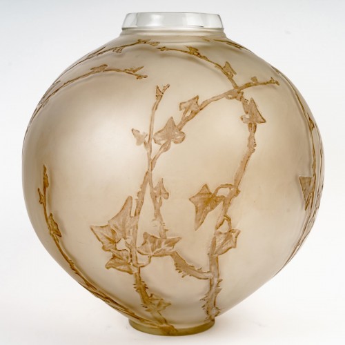 Antiquités - 1912 René Lalique  Grande Boule Lierre Vase
