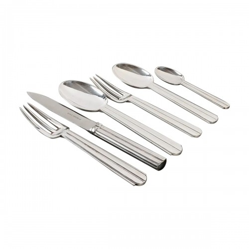 Jean E. Puiforcat - Set Of Flatware Cutlery Chantaco Plated Silver 48 Pces
