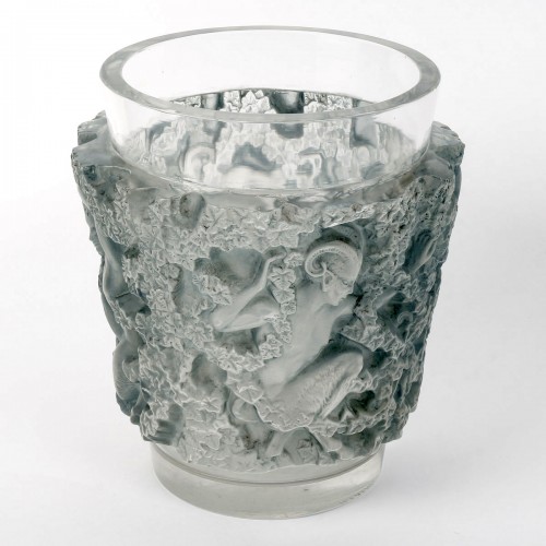 1938 René Lalique - Vase Bacchus - Verrerie, Cristallerie Style Art Déco