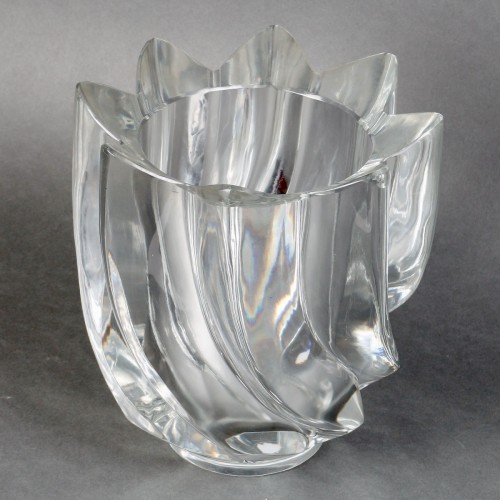 1950 Marc Lalique - Vase Eguzon - Glass & Crystal Style 50