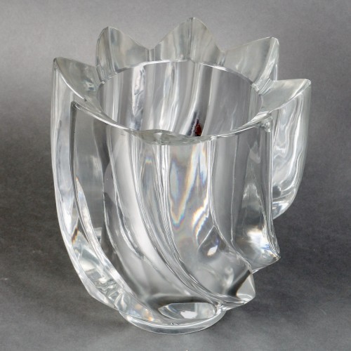 1950 Marc Lalique - Vase Eguzon - Verrerie, Cristallerie Style Années 50-60