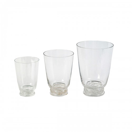 1950 Marc Lalique - Set Of Tablewares Saint Hubert Glasses Tumblers