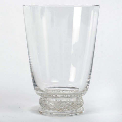 1950 Marc Lalique - Service De Gobelets Verres Saint Hubert - BG Arts