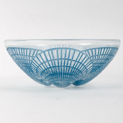 Verrerie, Cristallerie  - 1924 René Lalique - Service Coquilles 6  assiettes & bol