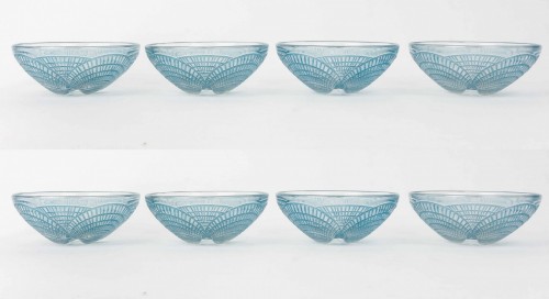Antiquités - 1924 René Lalique - Tablewares Bowls Coquilles  8 Pieces