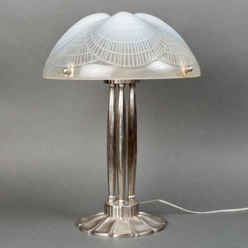 1924 René Lalique - Pair Of Lamps Coquilles - 