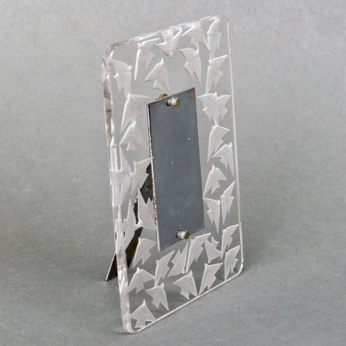 1926 René Lalique - Frame Hirondelles Swallows - Glass & Crystal Style Art Déco