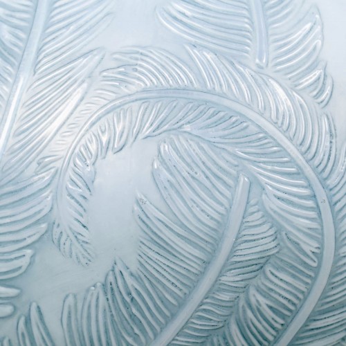 1920 René Lalique - Vase Plumes - Verrerie, Cristallerie Style Art Déco