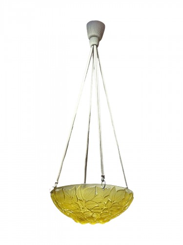 1924 René Lalique - Suspension Plafonnier Charmes