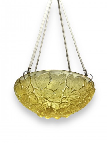 1924 René Lalique - Suspension Plafonnier Charmes - BG Arts