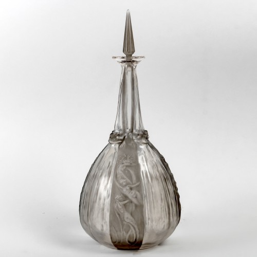 1911 René Lalique - Carafe Sirenes et Grenouilles - Art nouveau