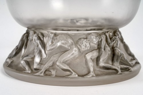 Verrerie, Cristallerie  - 1914 René Lalique - Vase Lutteurs