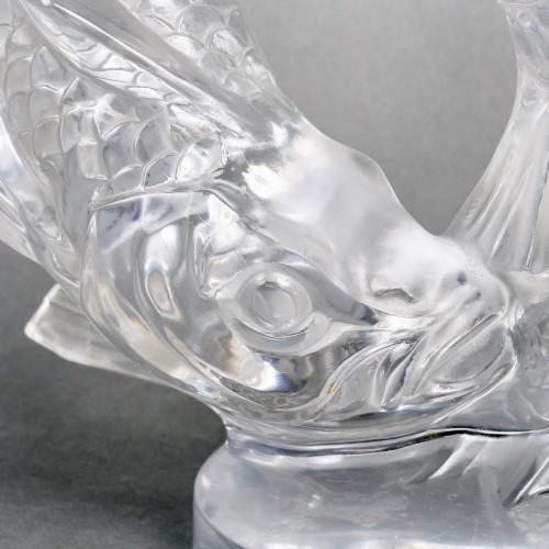 1953 Marc Lalique - Sculpture Deux Poissons - BG Arts