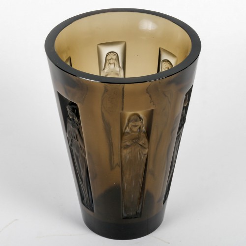 Verrerie, Cristallerie  - 1912 René Lalique - Vase Gobelets Six Figurines