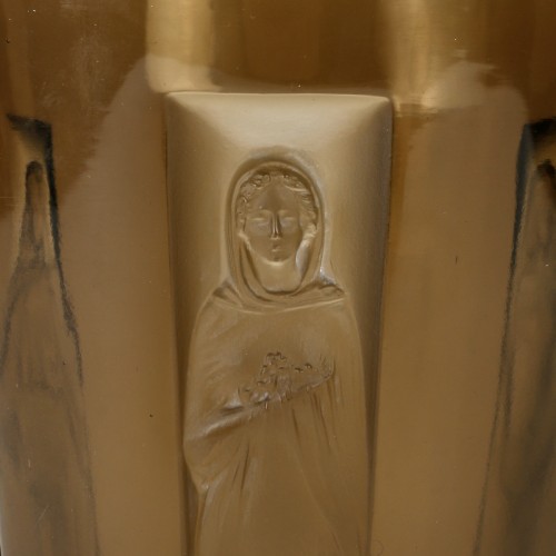 XXe siècle - 1912 René Lalique - Vase Gobelets Six Figurines